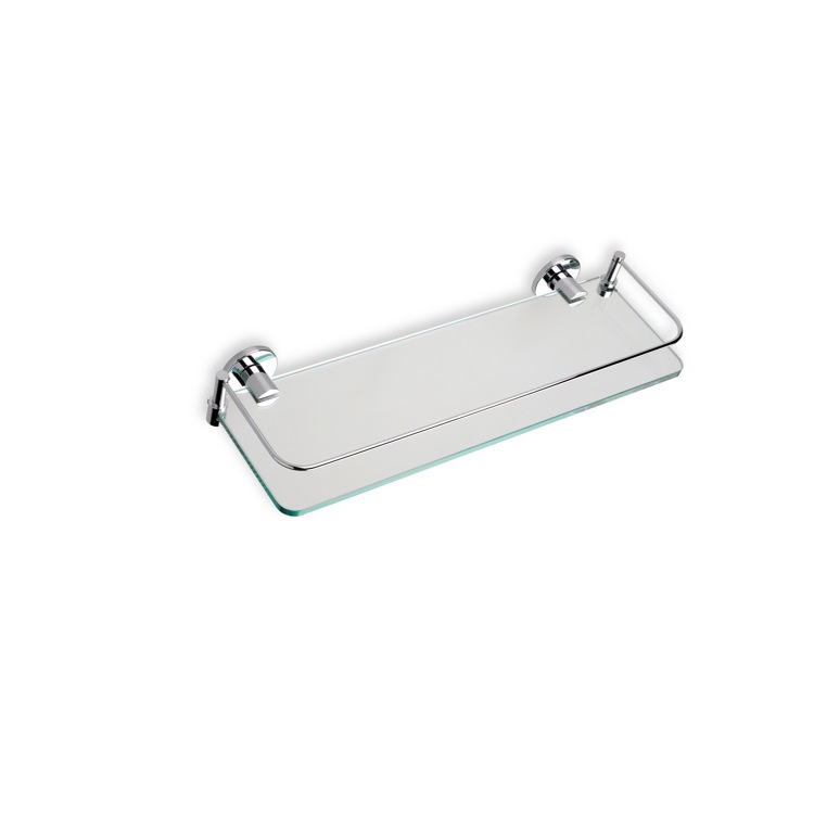 Bathroom Shelf, StilHaus 819, Clear Glass Bathroom Shelf